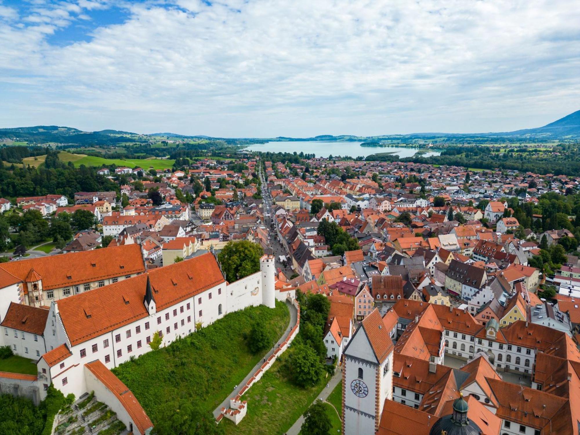 Ferienwohnung Herzstück im Haus Schlossblick Füssen Exterior foto
