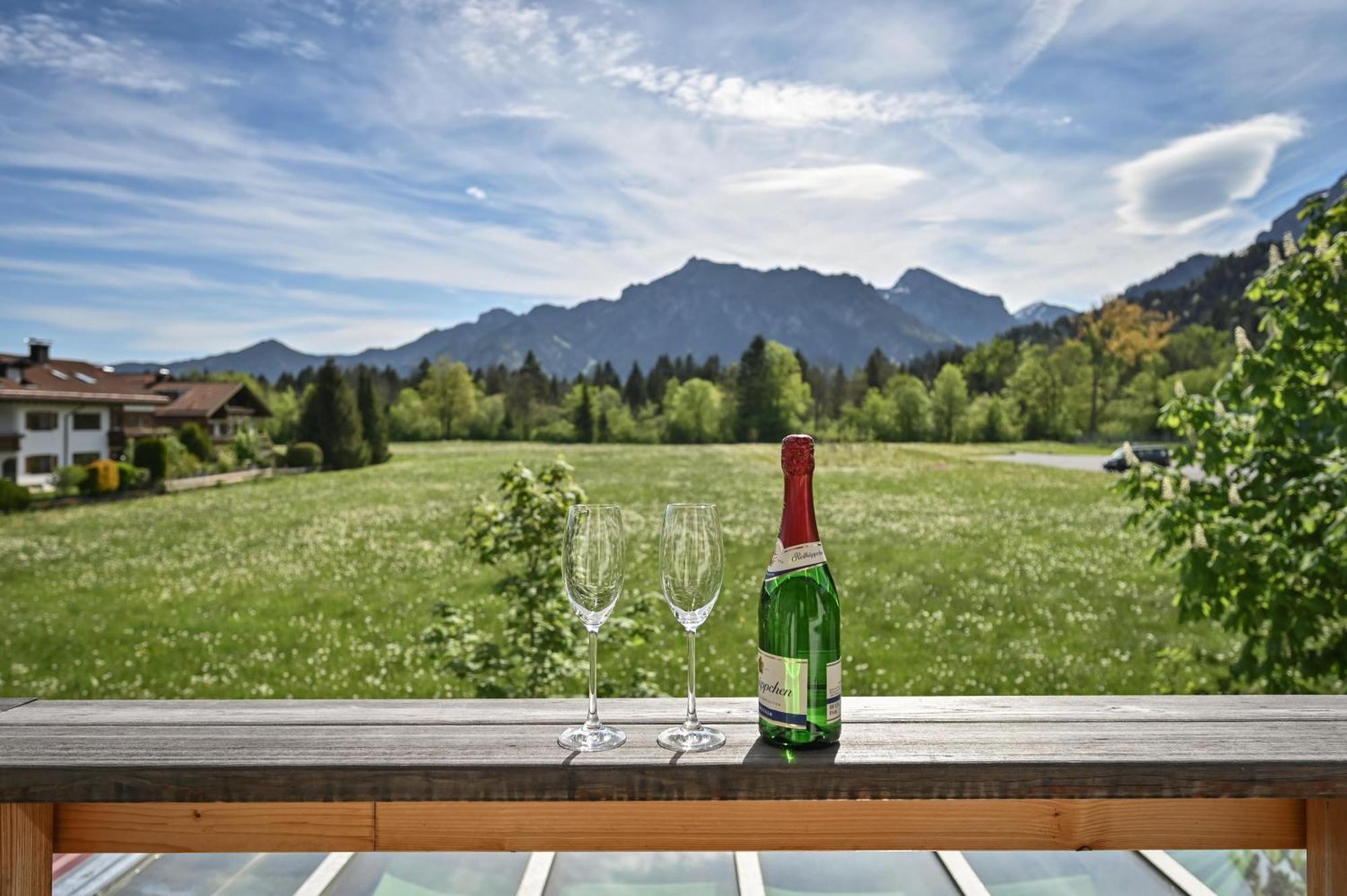 Ferienwohnung Herzstück im Haus Schlossblick Füssen Exterior foto